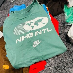 Nike Teal World Map Tee